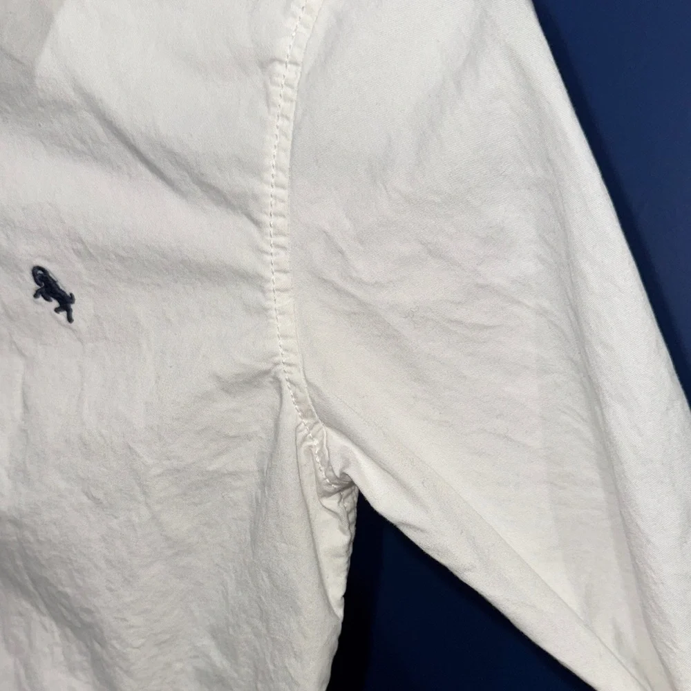 H & M- Classic White Long-Sleeve Button-Down Shirt Size 10 - Picture 9 of 16